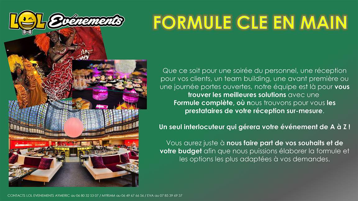 Formule clé en main - SPECTACLES POUR ENFANTS