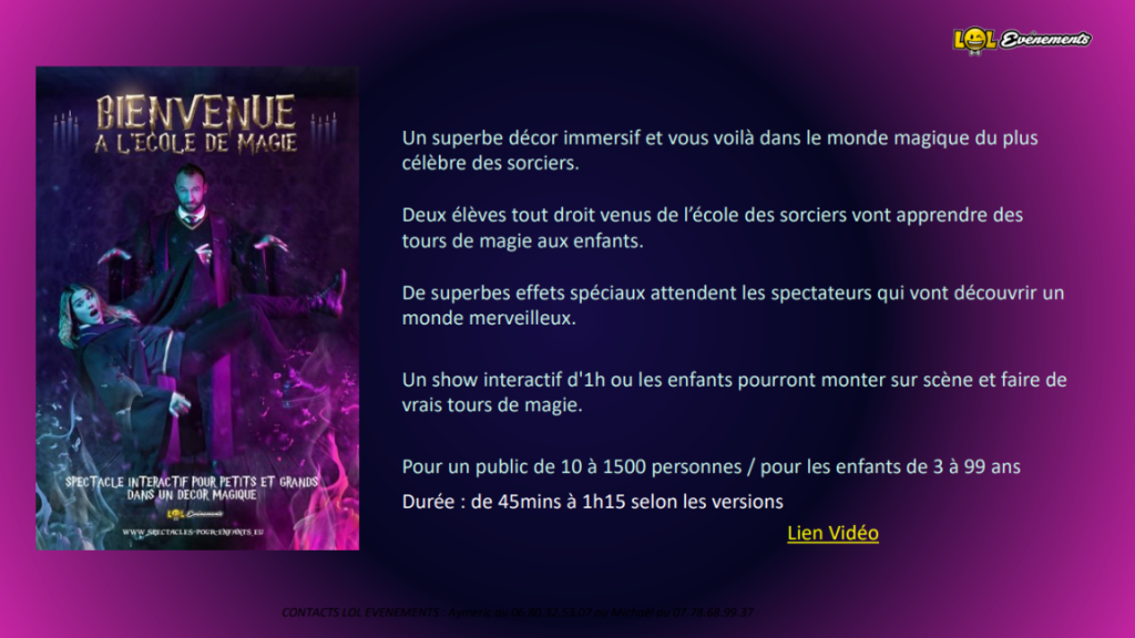 Spectacle pour enfants toute l'année - SPECTACLES POUR ENFANTS