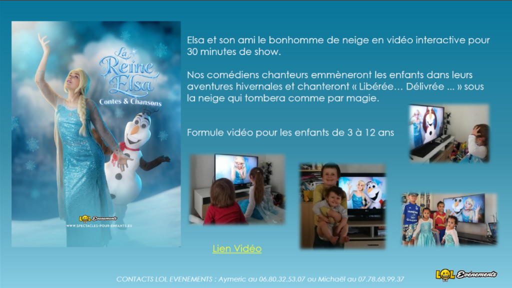 Spectacles pour enfants en vidéo interactive - 2026