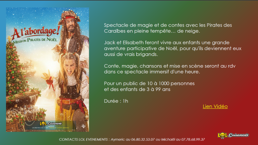 Spectacles pour enfants petit budget pour Alsh, écoles, centres aérés et associations - Noël - ST - 2026